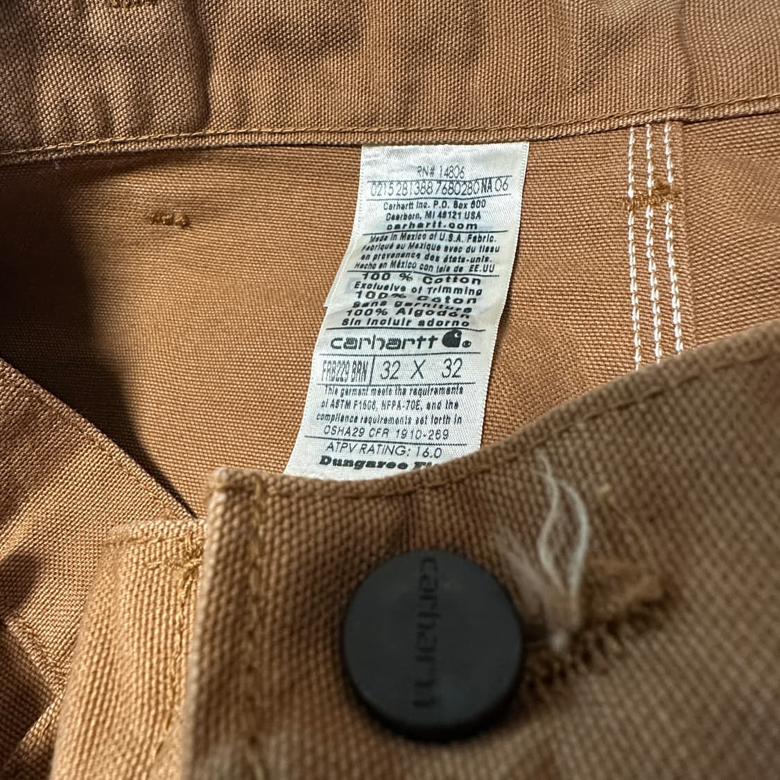 CARHARTT carpenter pants painting brown 상품이미지3