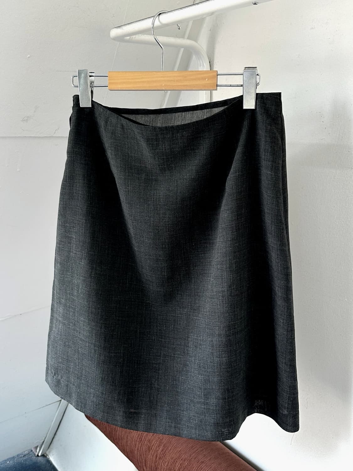 Summer wool poly design mid skirt 상품이미지9