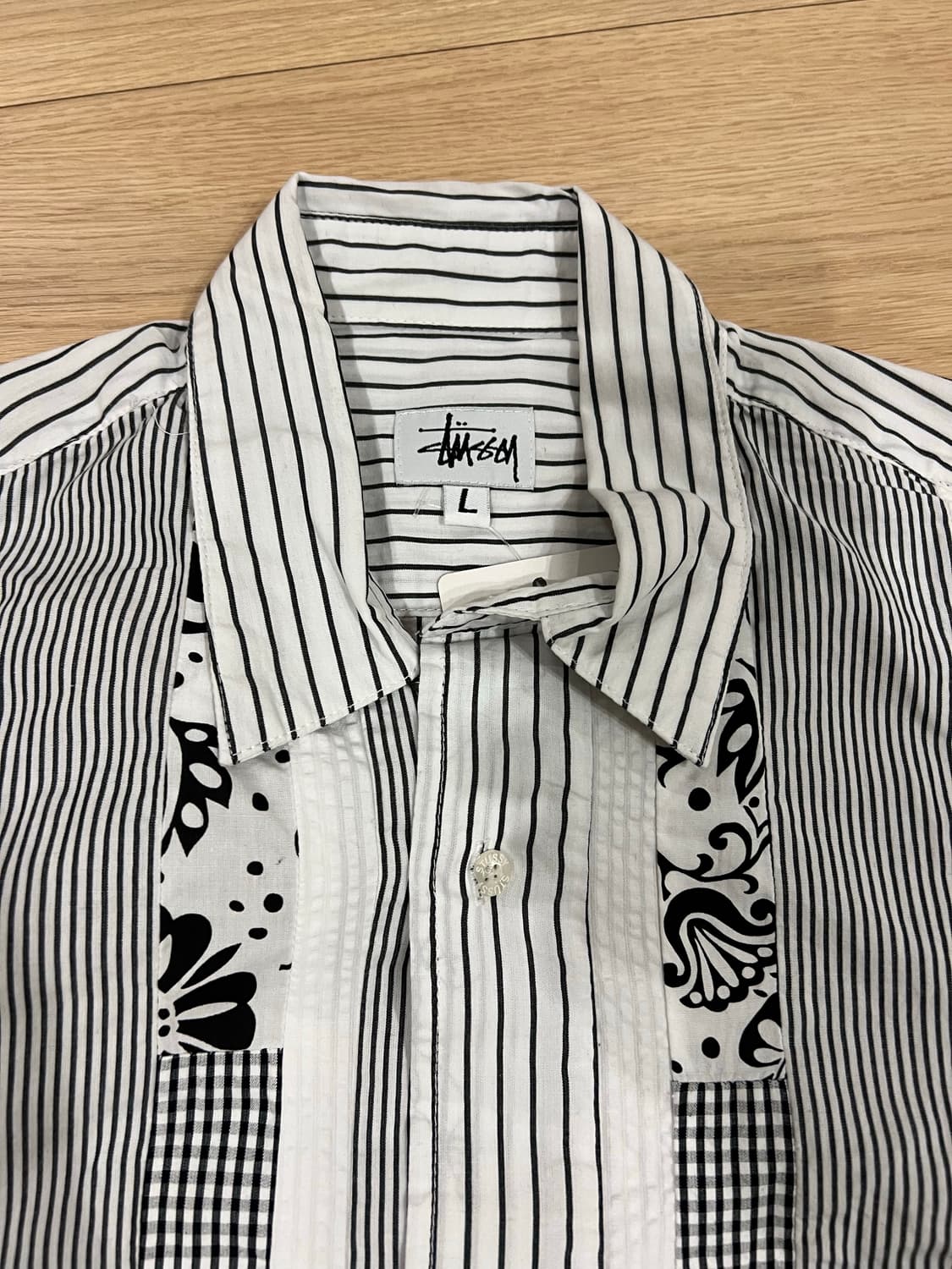 스투시 패치워크 셔츠 L 빈티지 상품이미지2