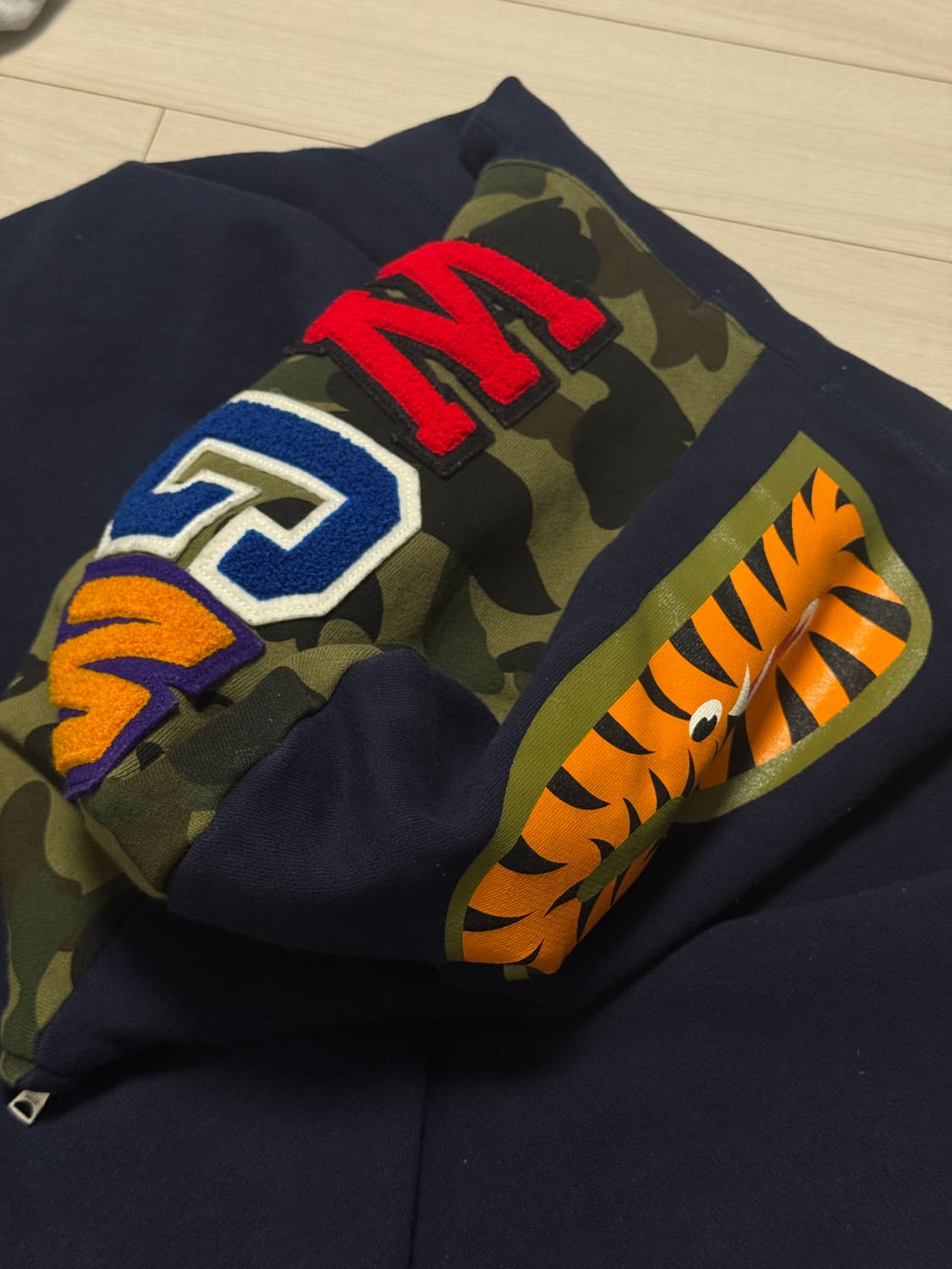 베이프 후드집업 XL 정품 네이버 상품이미지3