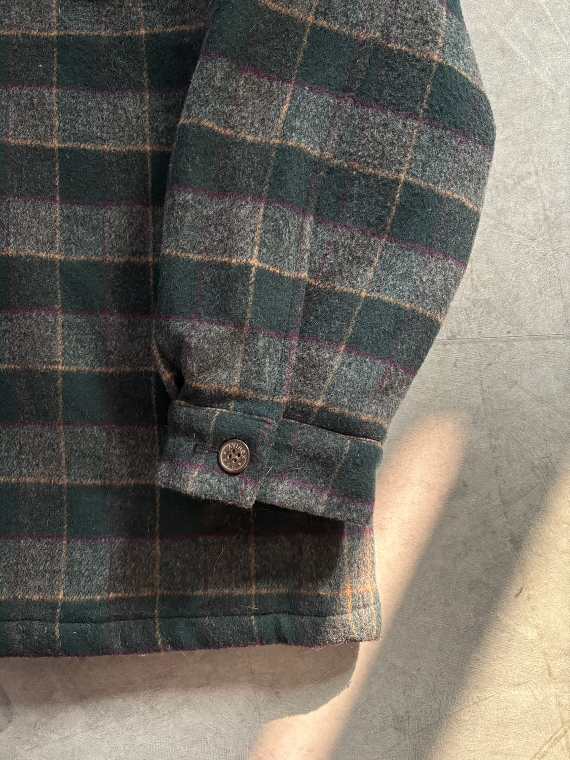 Avirex 아비렉스 그린 체크 플란넬 셔츠 자켓 상품이미지7