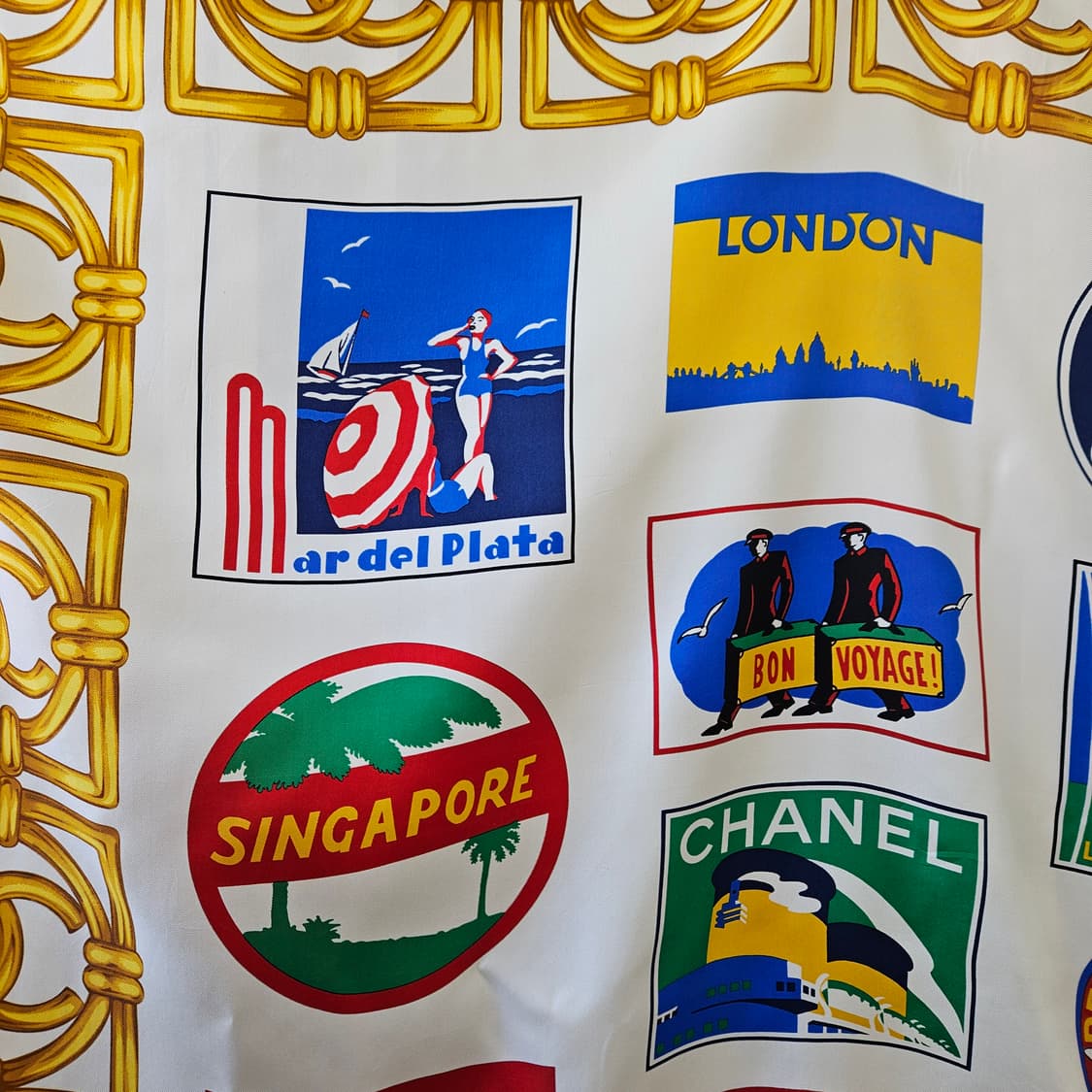 샤넬 빈티지 스카프Bon Voyage(봉 보야지) 상품이미지4