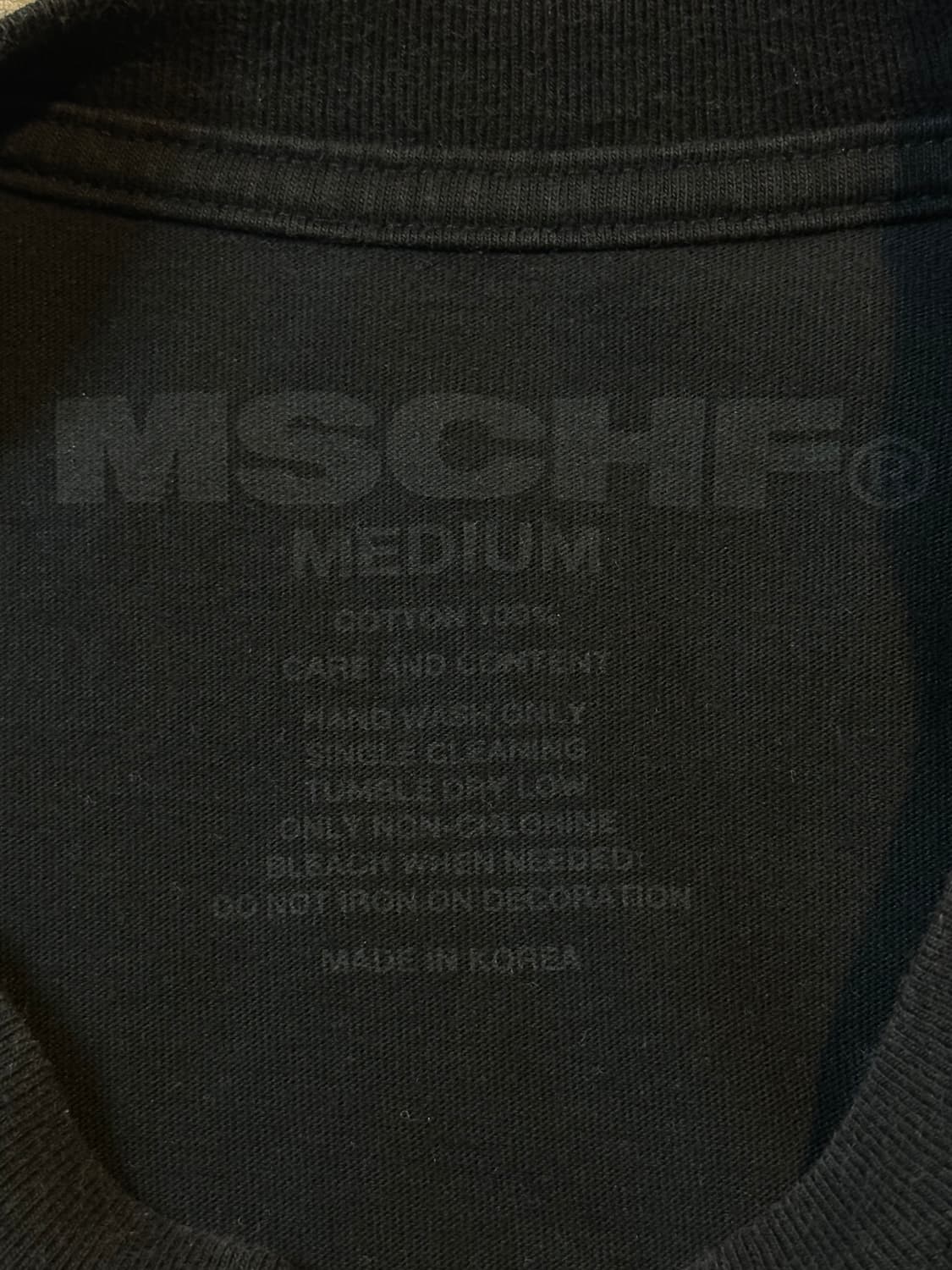미스치프 MSCHF 유니폼 로고 롱슬리브 블랙 상품이미지5
