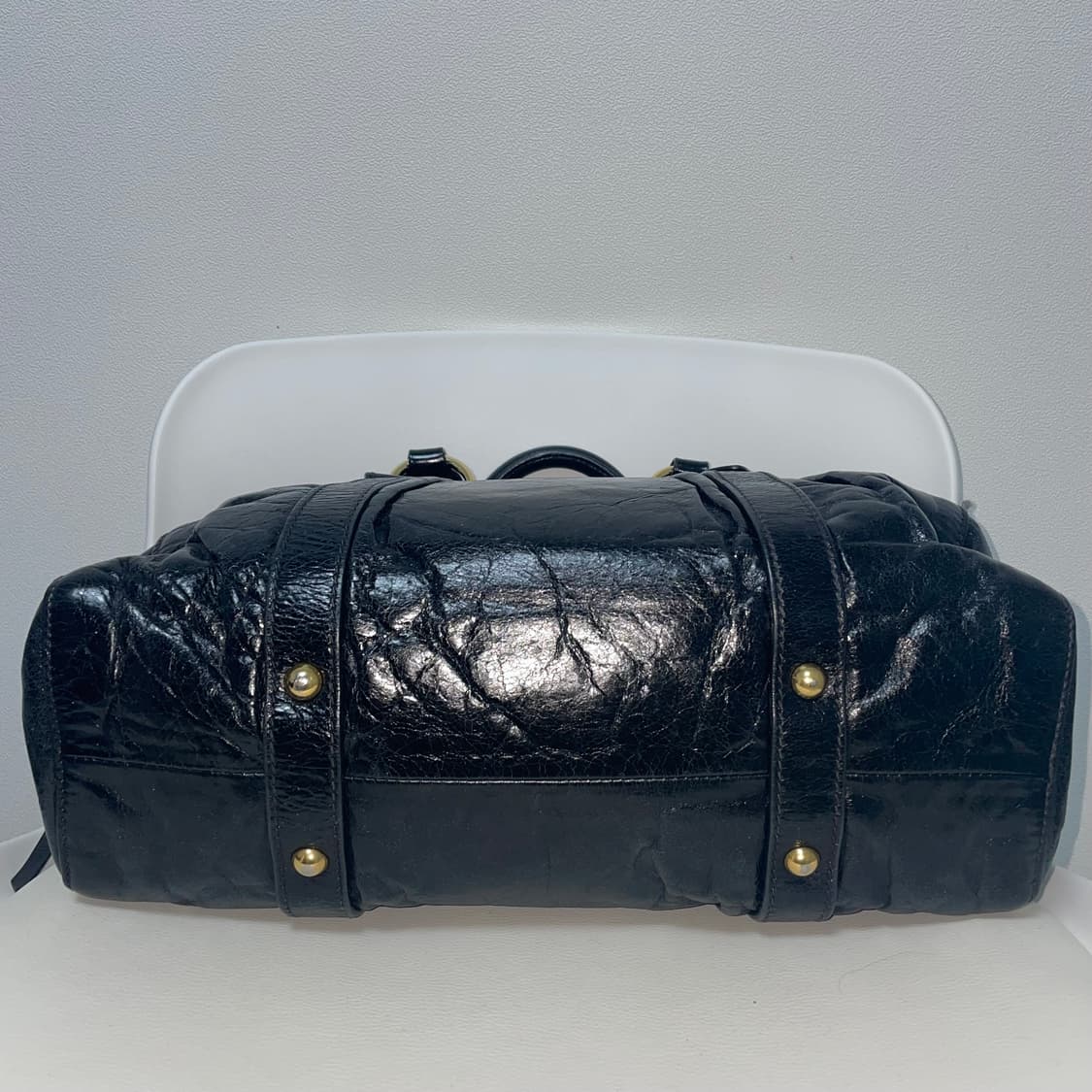 미우미우 비텔로 토트백 블랙 상품이미지4