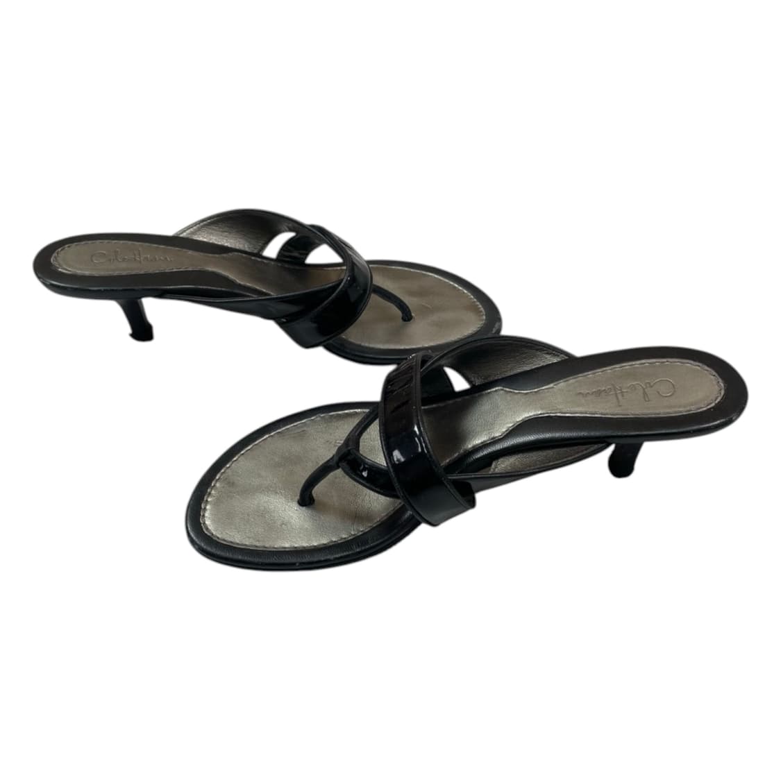 콜한 Colehaan 블랙 페이턴트 레더 키튼힐 쪼리 샌들 7B(240) 상품이미지2