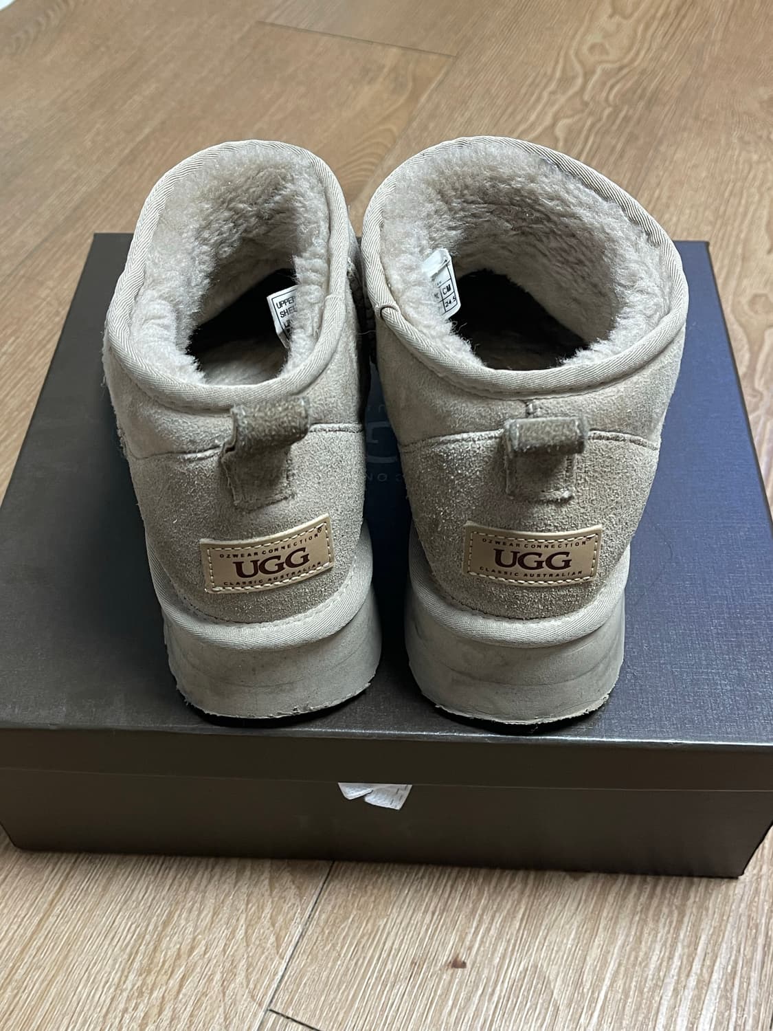 호주 UGG 어그 OB658P 베이지 플랫폼 굽 3.5cm 상품이미지3