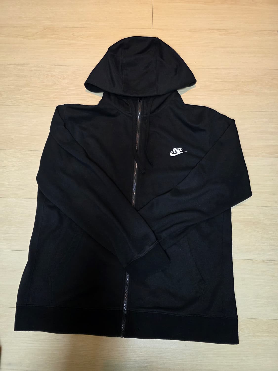 나이키 블랙 후드집업 상품이미지1