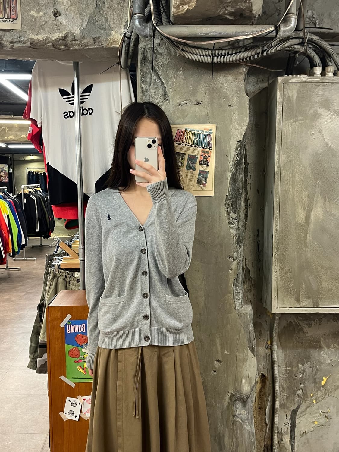 폴로 랄프로렌 가디건 그레이 L #csz1182 상품이미지2