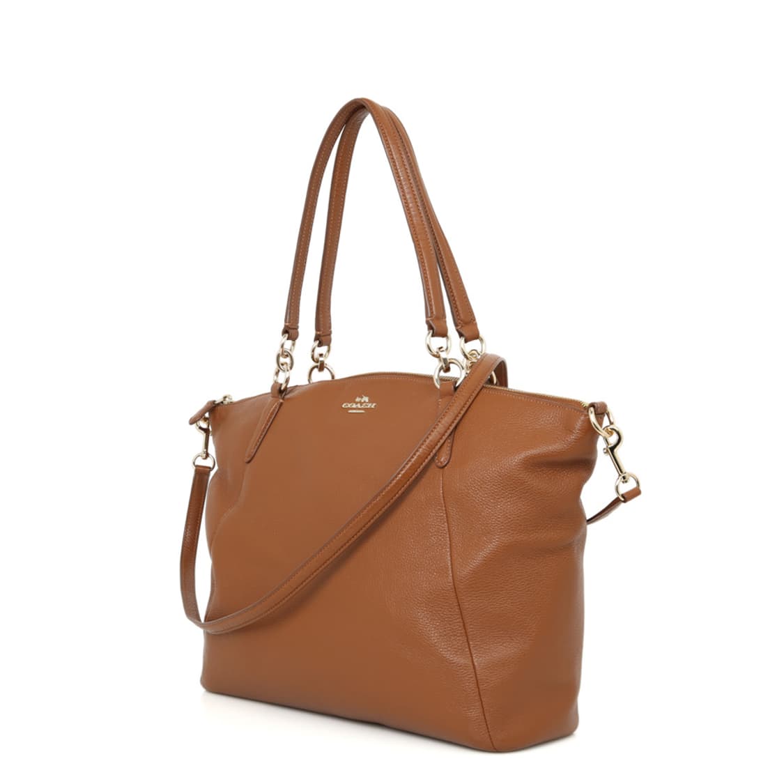 코치 켈시 사첼 인 브라운 레더 숄더백 F36591 상품이미지3