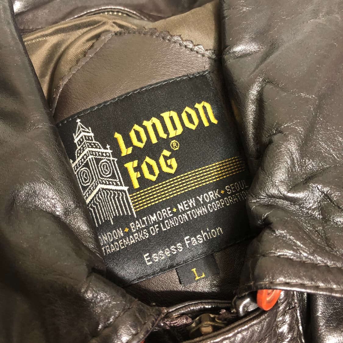 런던포그 소가죽 자켓 L 상품이미지2