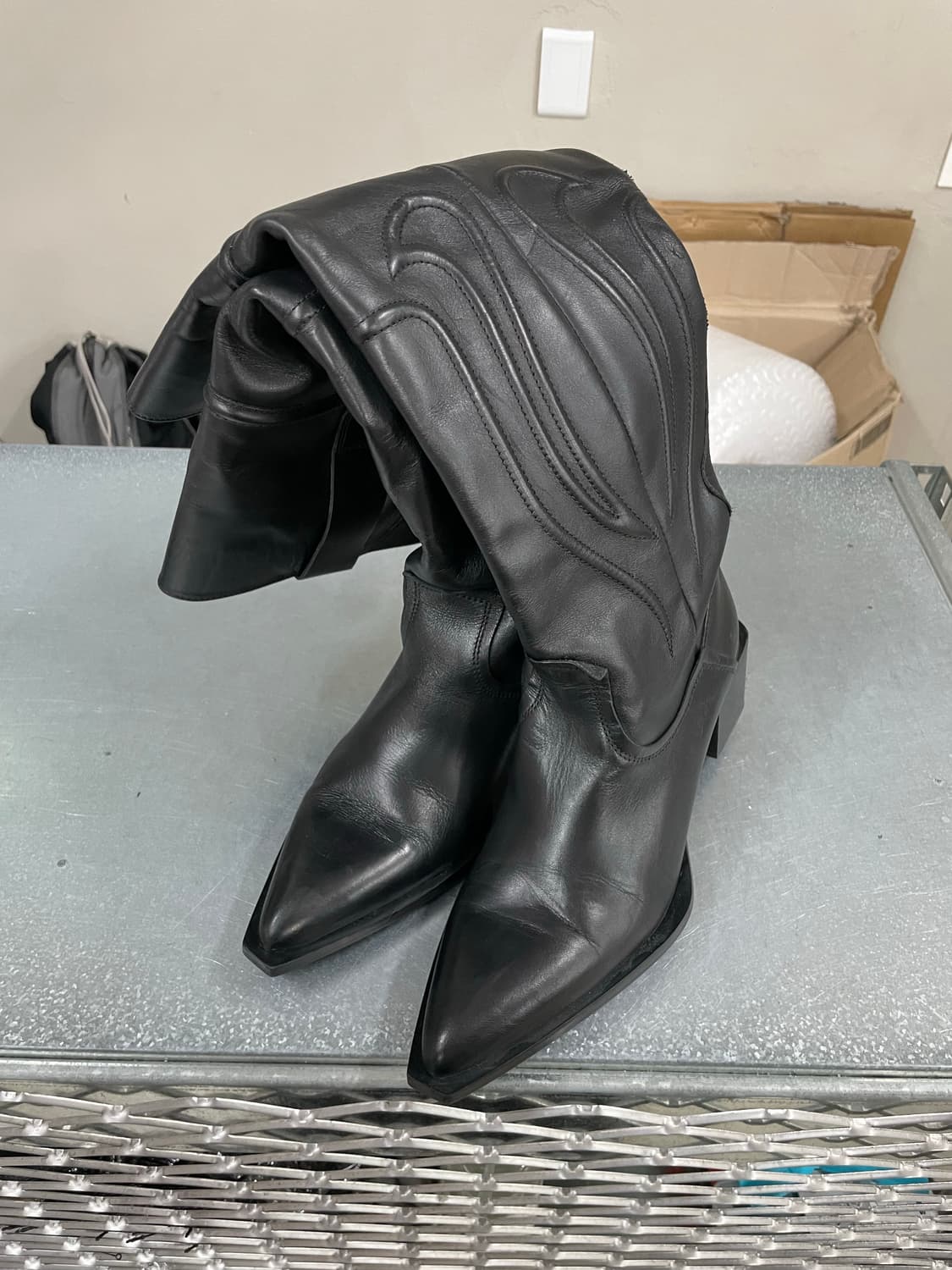 자라 블랙 웨스턴 롱부츠 36 (gr-4267) 상품이미지2