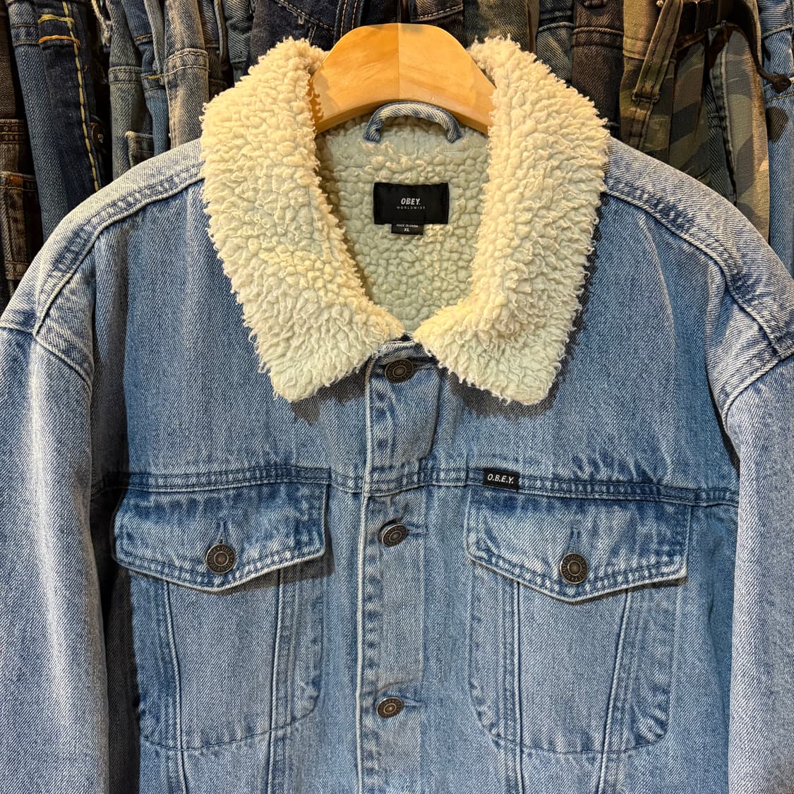 오베이 OBEY 오프 더 체인 데님 트리거 자켓 상품이미지4