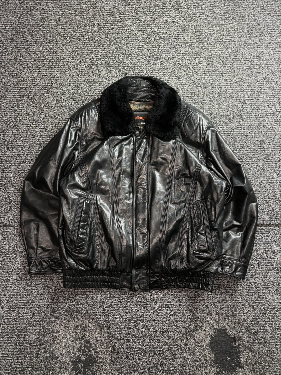 빈티지 아카이브 퍼 카라 카우하이드 레더 자켓 3240 상품이미지2