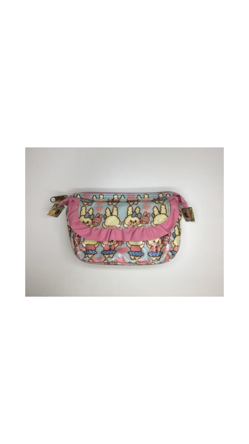 swimmer 스위머 토끼 프릴 핑크파우치 상품이미지1