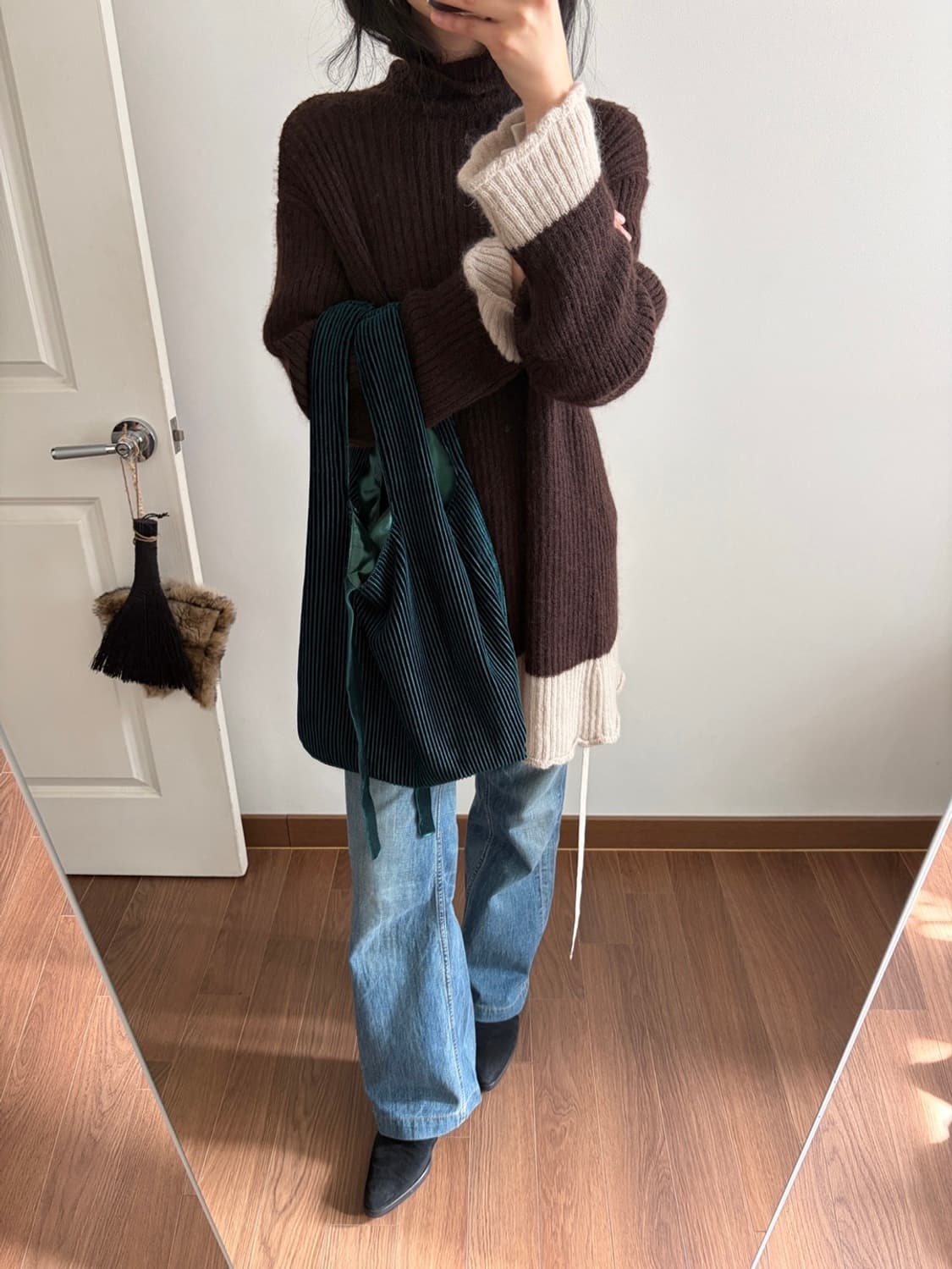 velour corduroy tote bag 상품이미지5