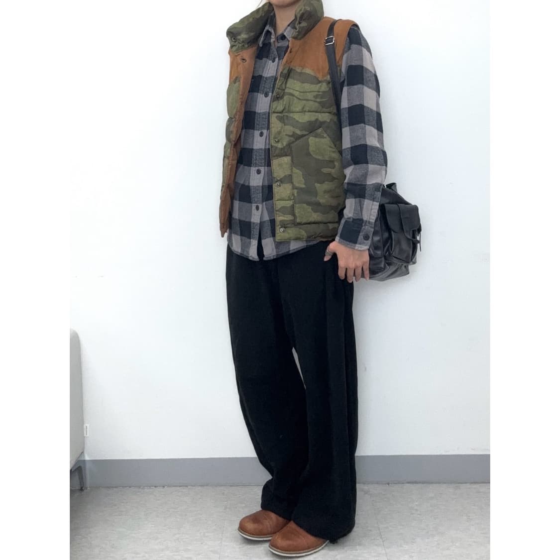 빈티지 카모 패딩 베스트 y2k 상품이미지4
