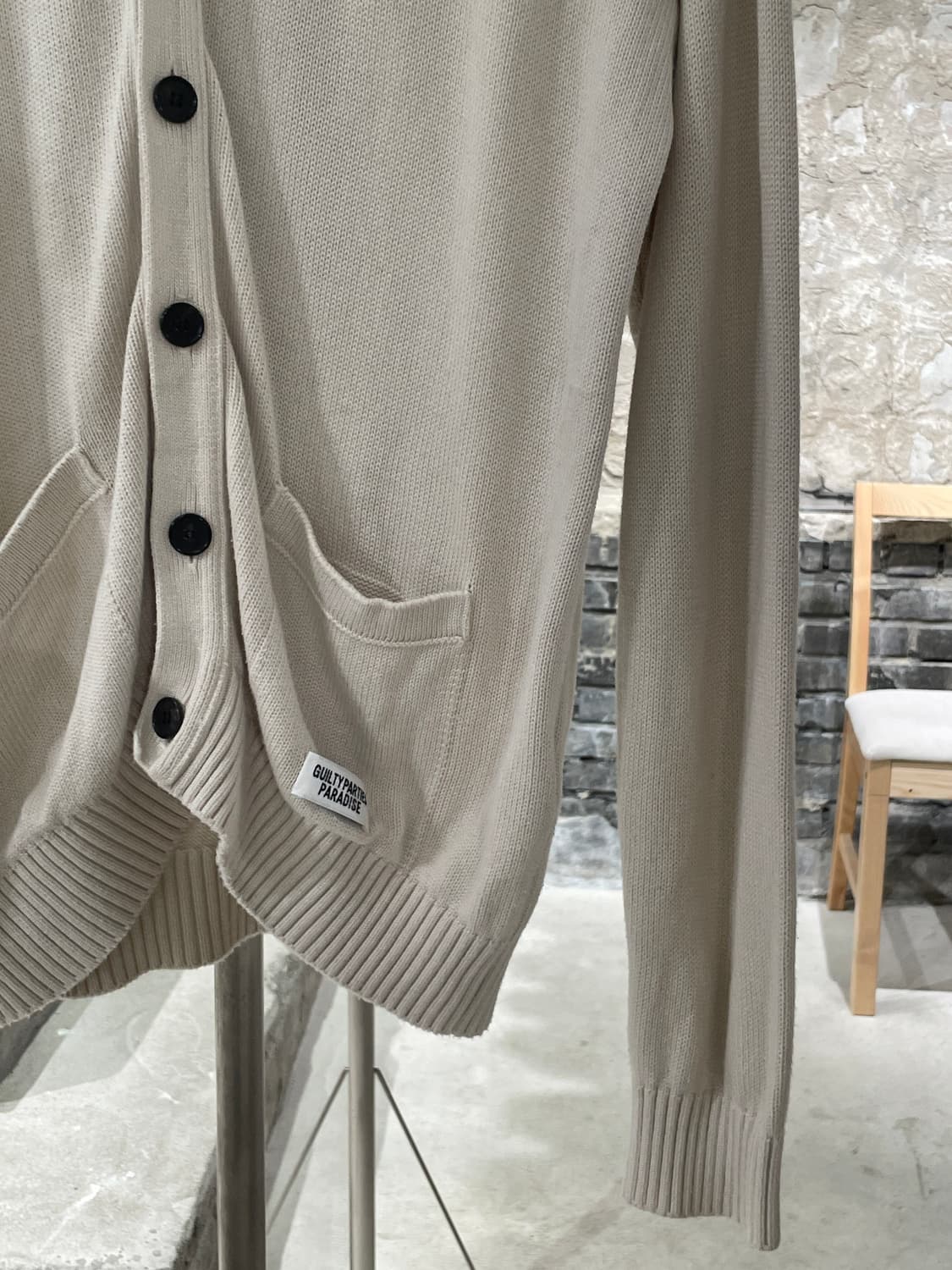 와코 마리아 18S/S 아이보리 버진 메리 니트 가디건 상품이미지6