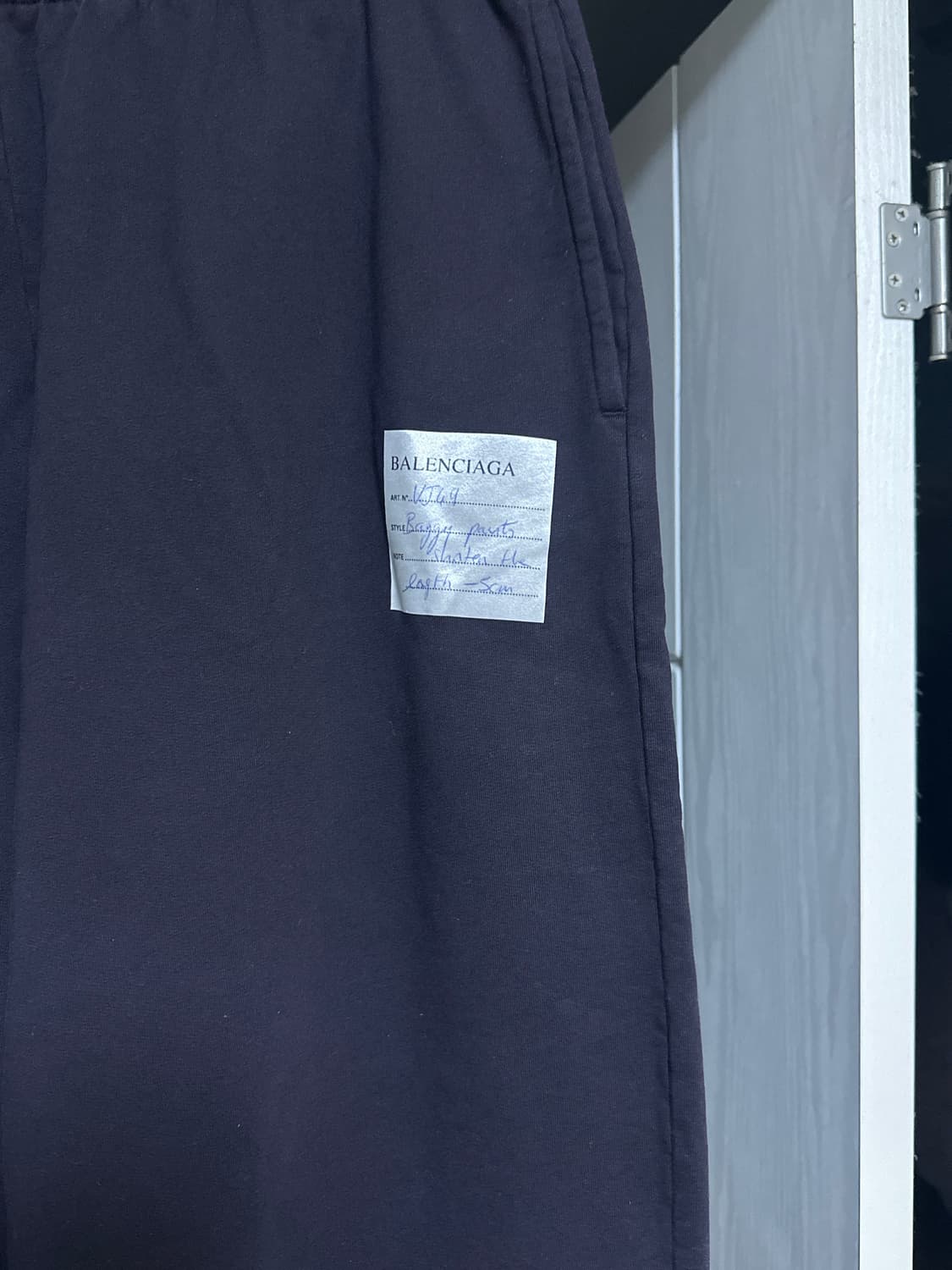 [M] 발렌시아가 샘플 스티커 스웨트팬츠 상품이미지2