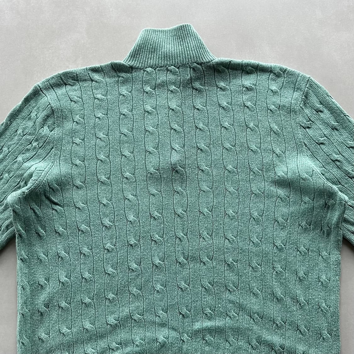 [XL]폴로 랄프로렌 하프집업 꽈배기 케이블 실크 니트 상품이미지7