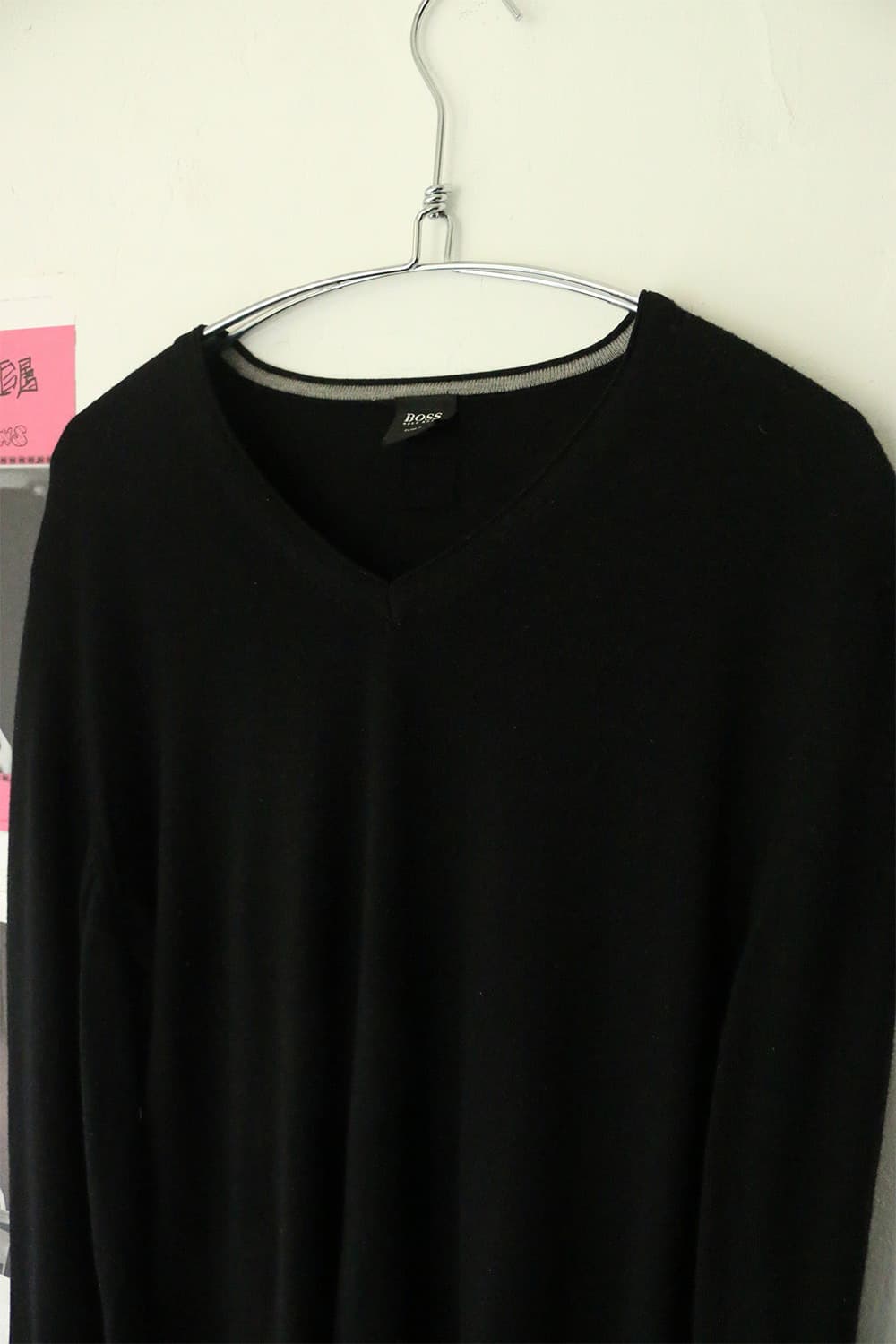 휴고보스 블랙 브이넥 롱슬리브 니트 상품이미지4
