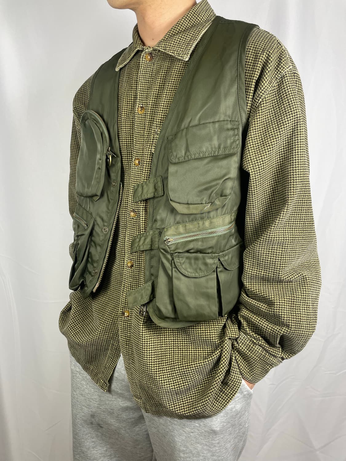 🕑80s issey miyake hai Utility vest 상품이미지4