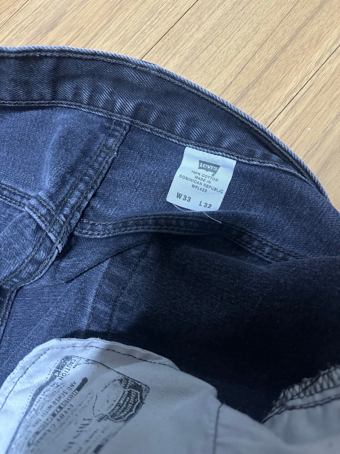 리바이스 501 블랙진 판매합니다 (33/32) 상품이미지4