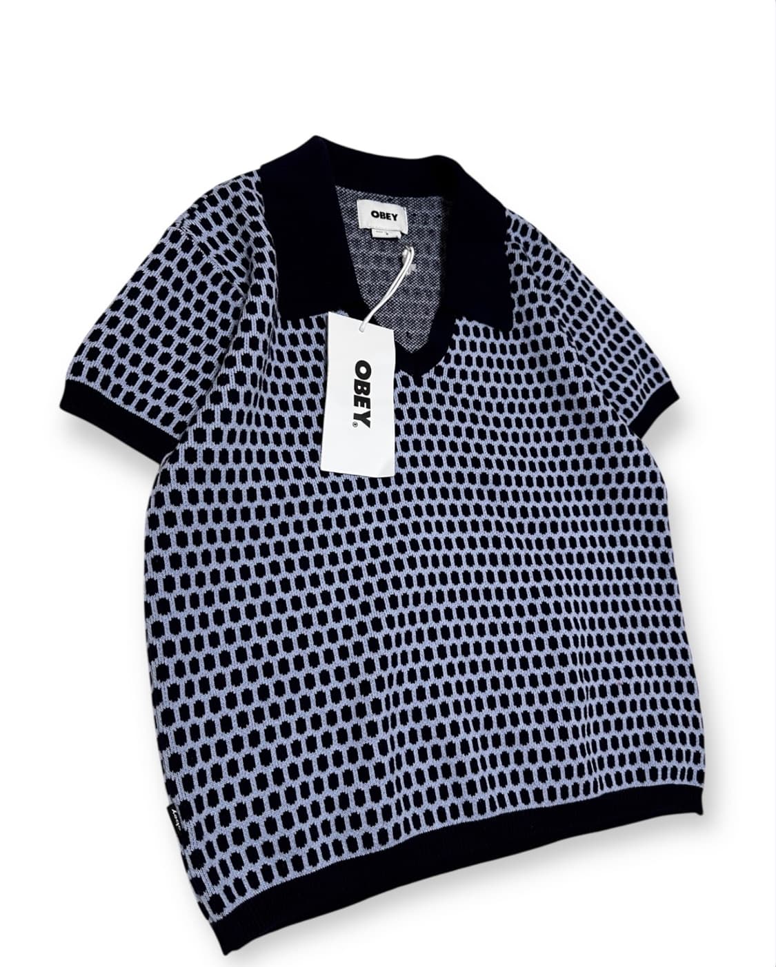 OBEY 오베이 패턴 반팔 니트 상품이미지4
