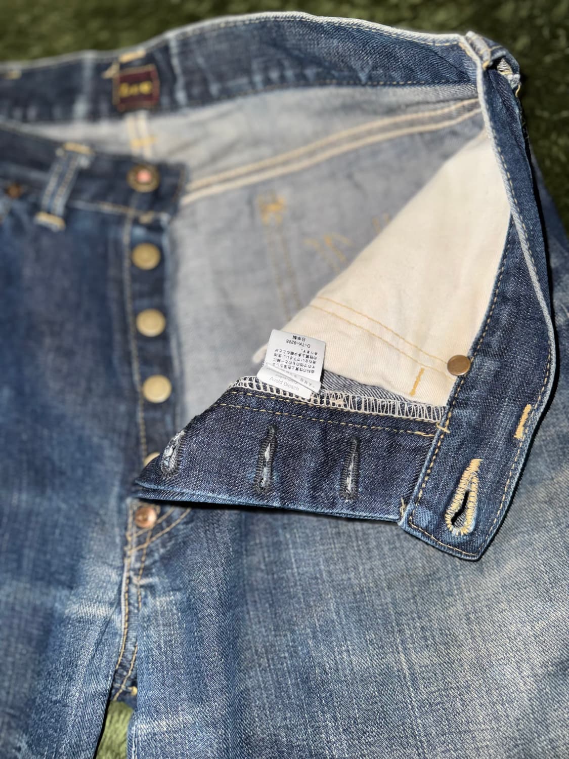 [32X33] 00s Lee 리 재패니즈 사시코 커스텀 데님 팬츠 상품이미지4