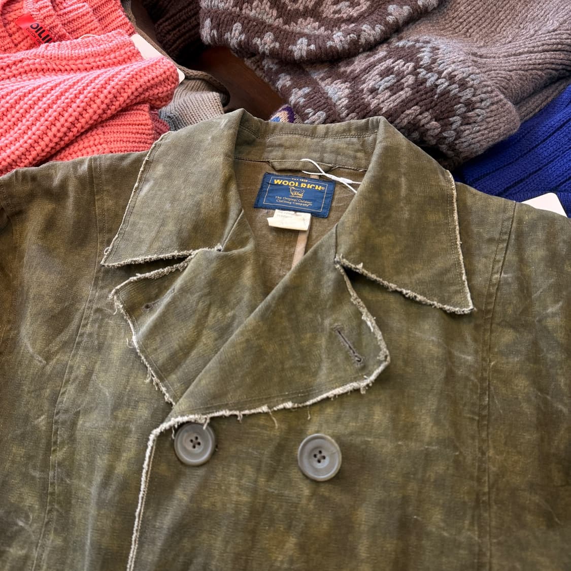 울리치 러프커팅 라이트 피코트  자켓 상품이미지3