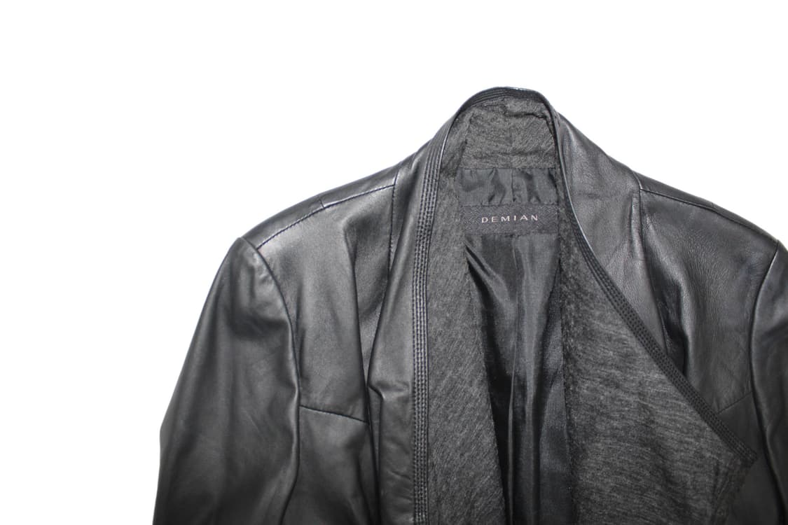 2000s Japan 드레이프 램스킨 레더 자켓 상품이미지7