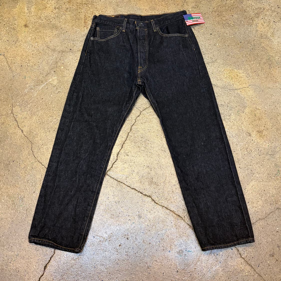 새상품급 미국 빈티지 리바이스 501 생지 블랙진 청바지 상품이미지1