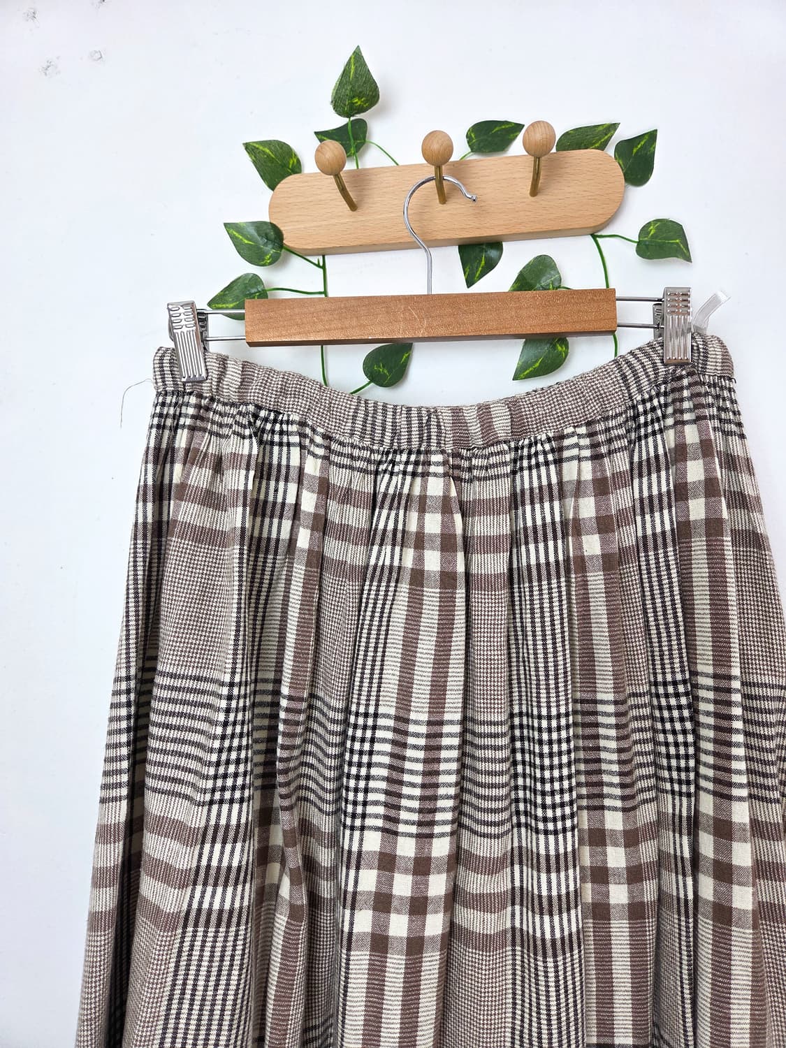 sm2 코지 체크 롱스커트 상품이미지5