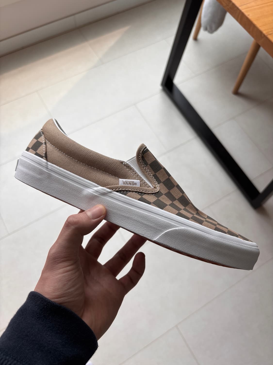 Vans Classic Slip on Check brown 상품이미지1