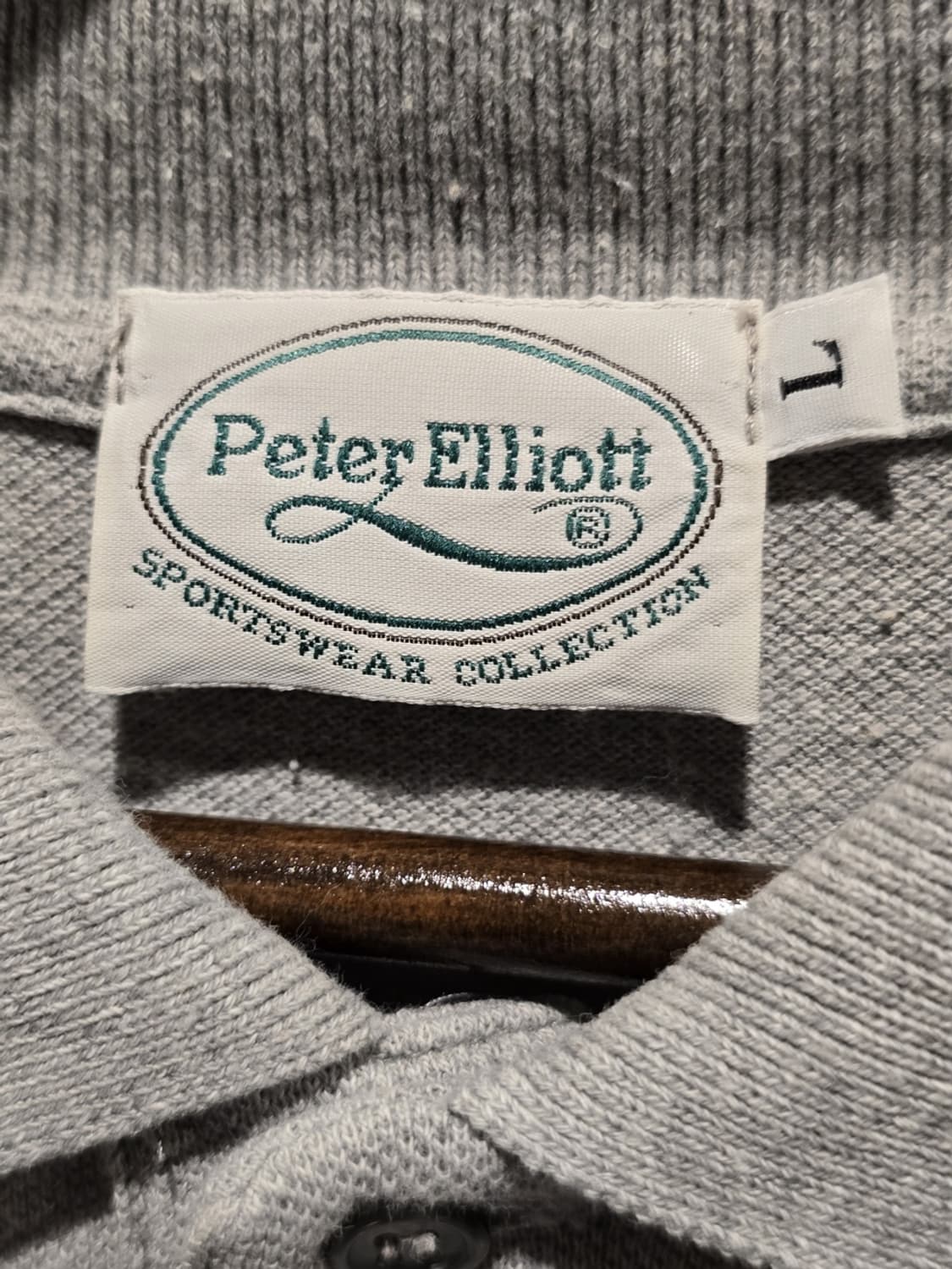 90s Peter Elliott Long Sleeve Polo Shirt 상품이미지4