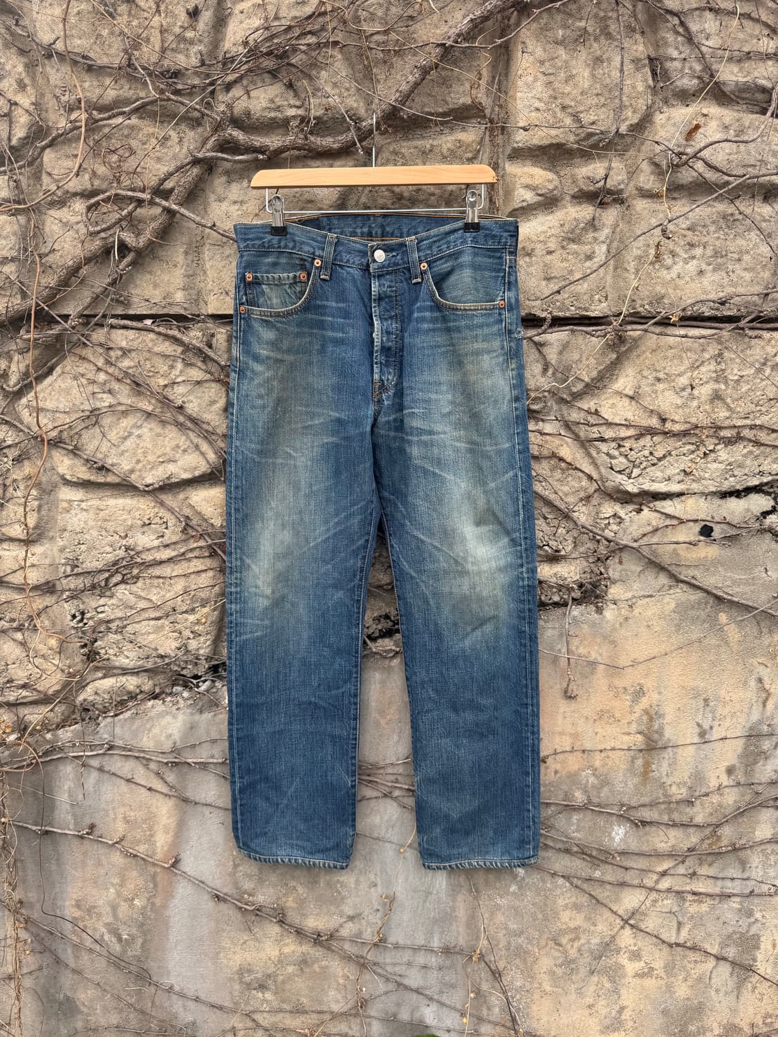 90s 리바이스 빈티지 501 워싱 데님 팬츠 32 상품이미지1