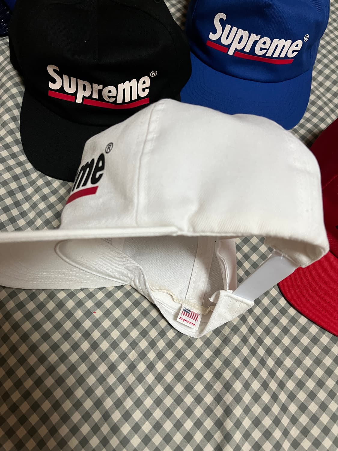 슈프림 언더라인 스냅백 화이트 상품이미지5