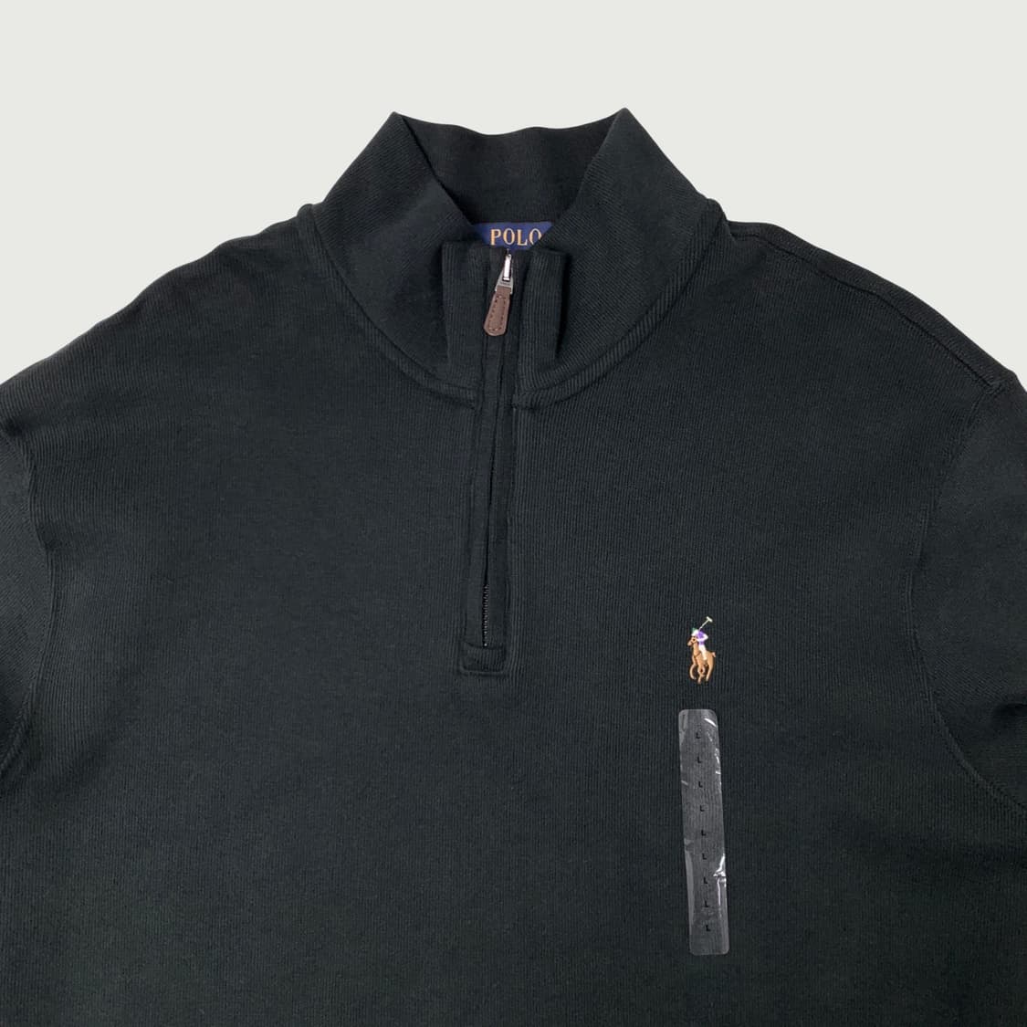 [L,XL/정품] 폴로 랄프로렌 블랙 하프 반집업 상품이미지2