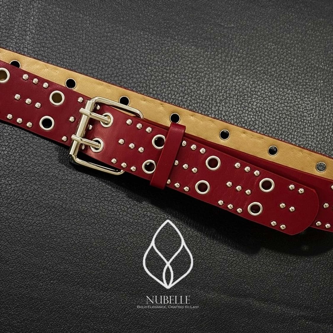 🌗 Eyelet stud belt / 아일렛 스터드 웨스턴 벨트 상품이미지2