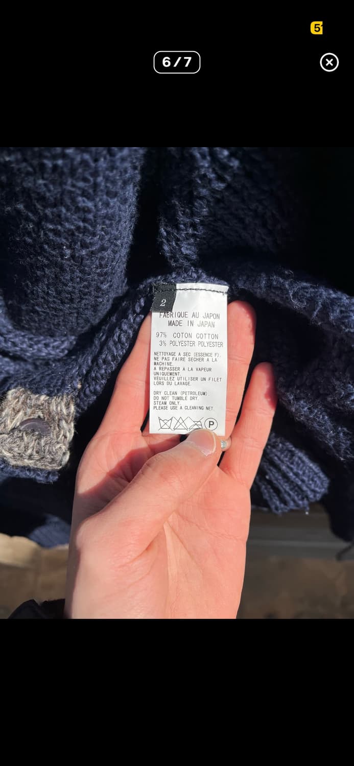 요지 야마모토 코튼 니트 가디건 상품이미지5