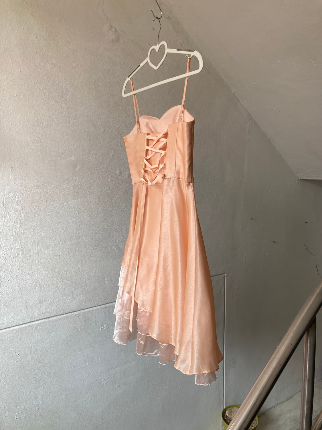 코랄 핑크 파티 드레스 상품이미지7