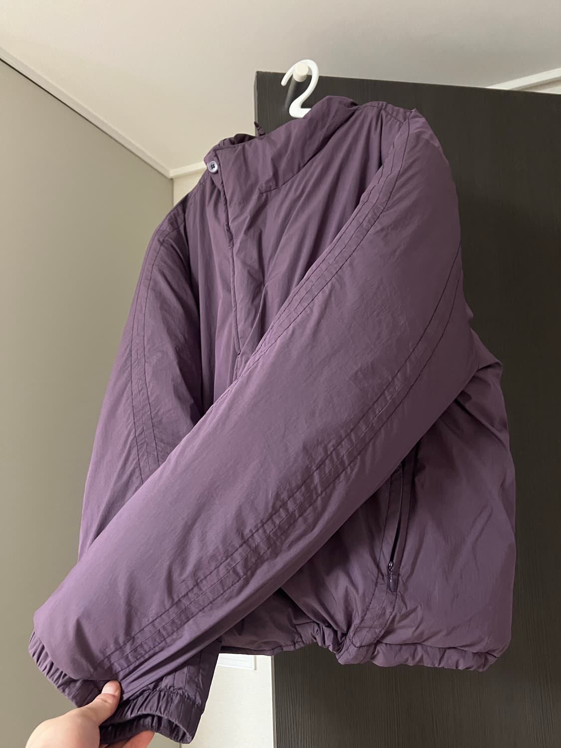 누마레 ee 슈렁큰 패딩 퍼플 m사이즈 상품이미지6