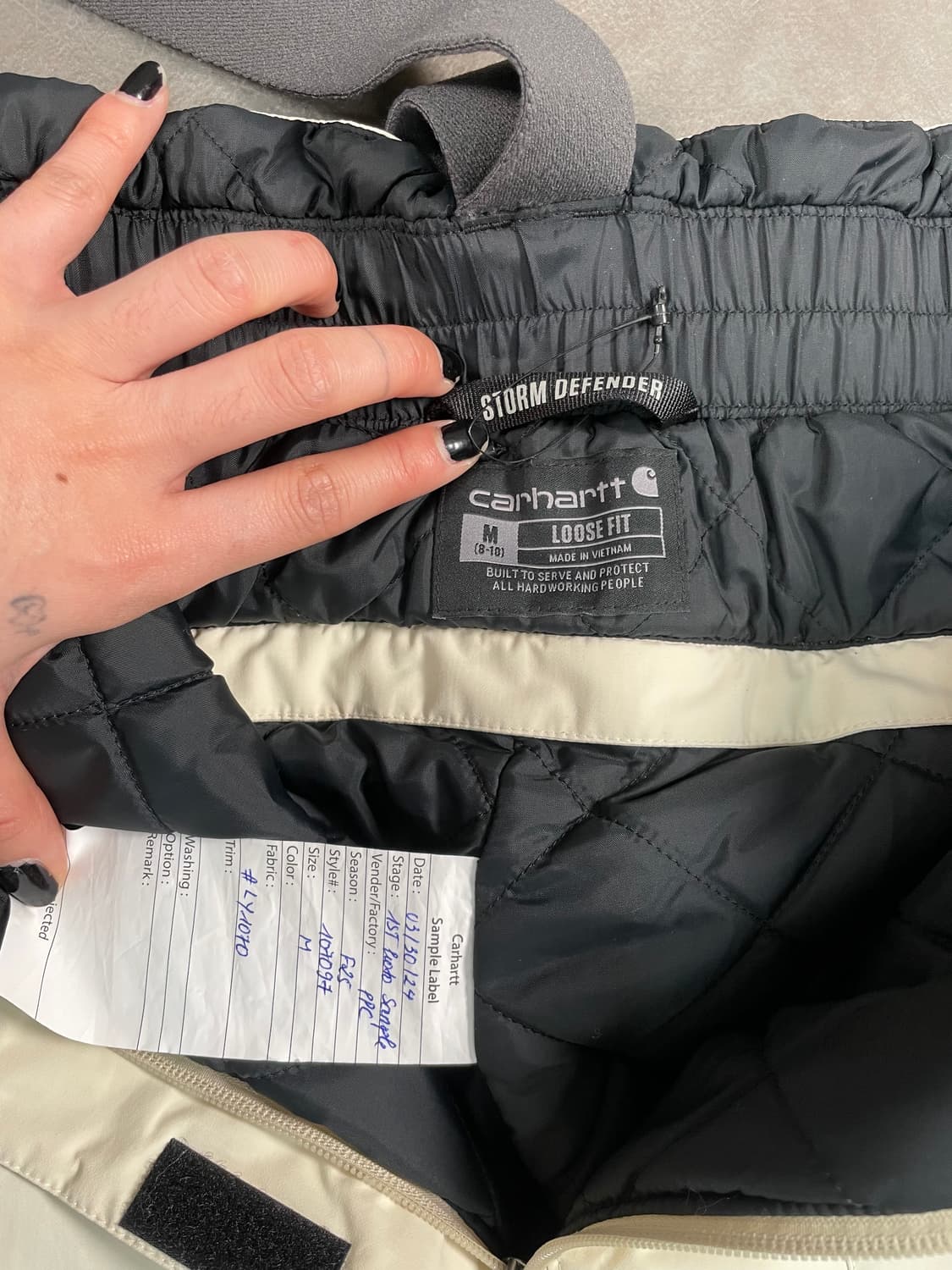 칼하트 더블니 샘플 스키팬츠 상품이미지7