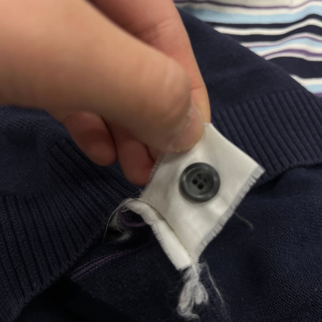 95 올젠 스트라이프 니트 폴로티셔츠 상품이미지5