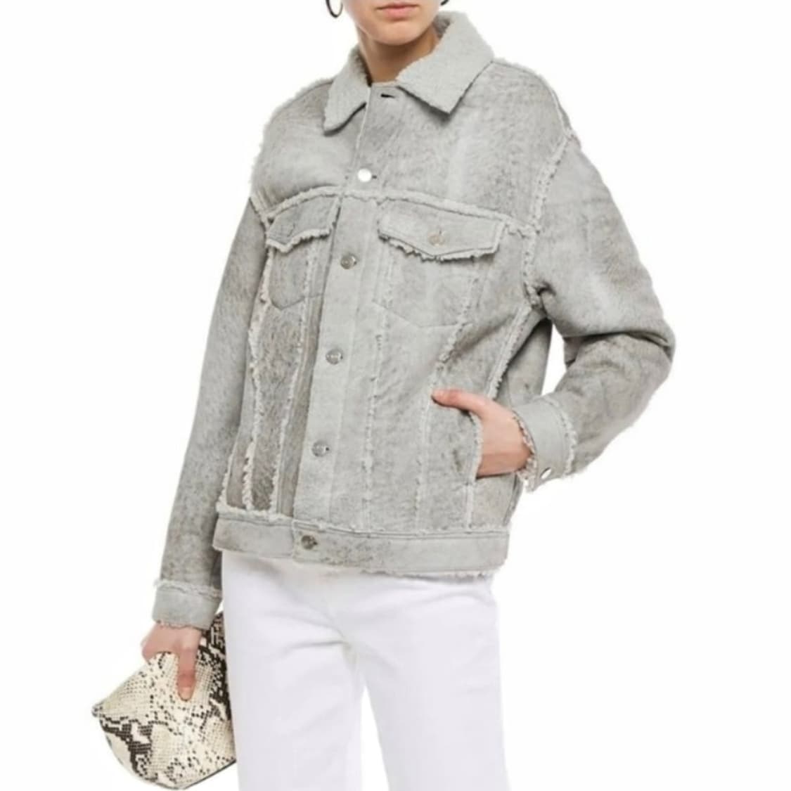 이로 IRO 시어링 레더 무스탕 자켓 상품이미지1