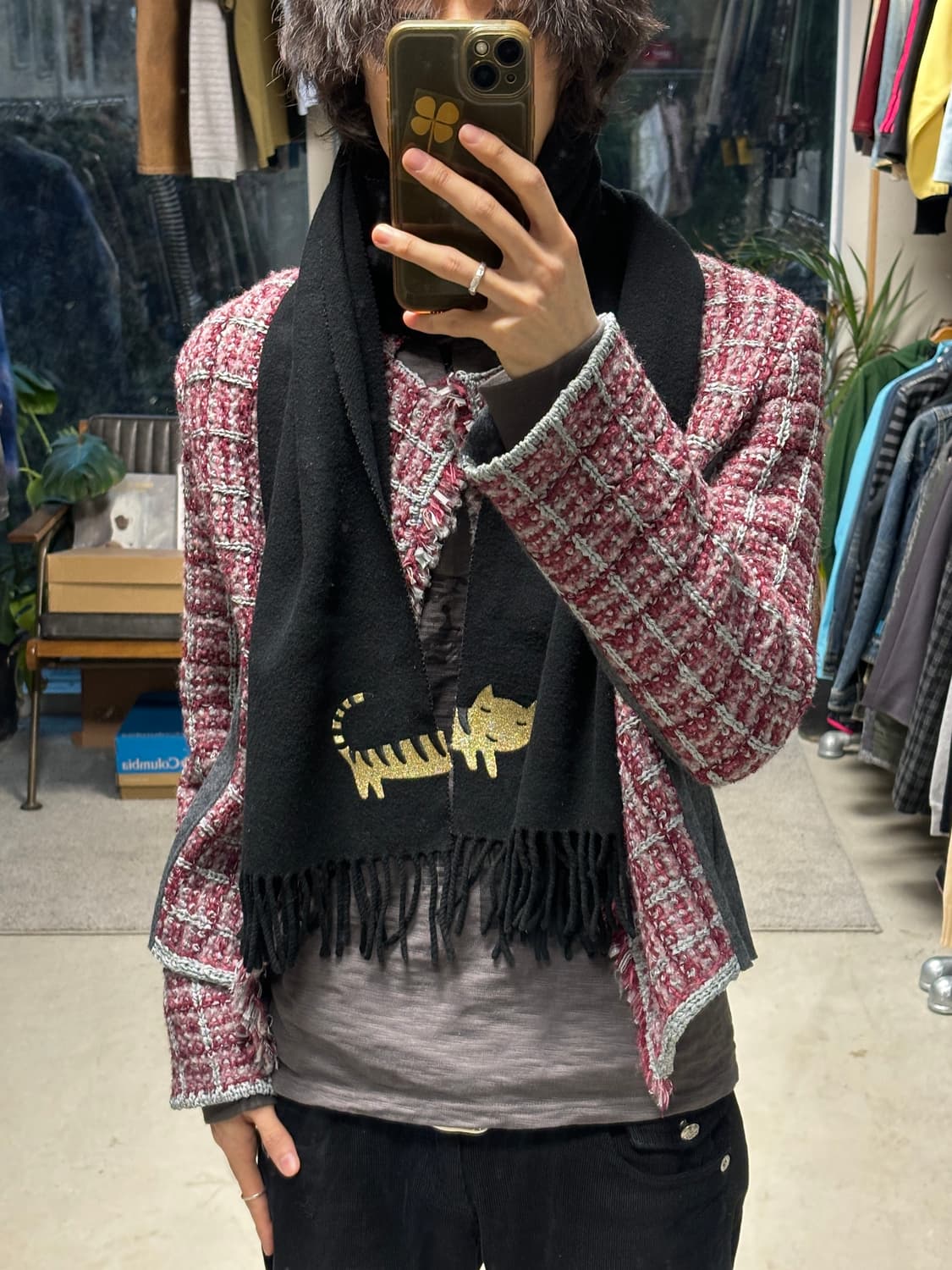 츠모리 치사토 고양이 머플러  상품이미지1