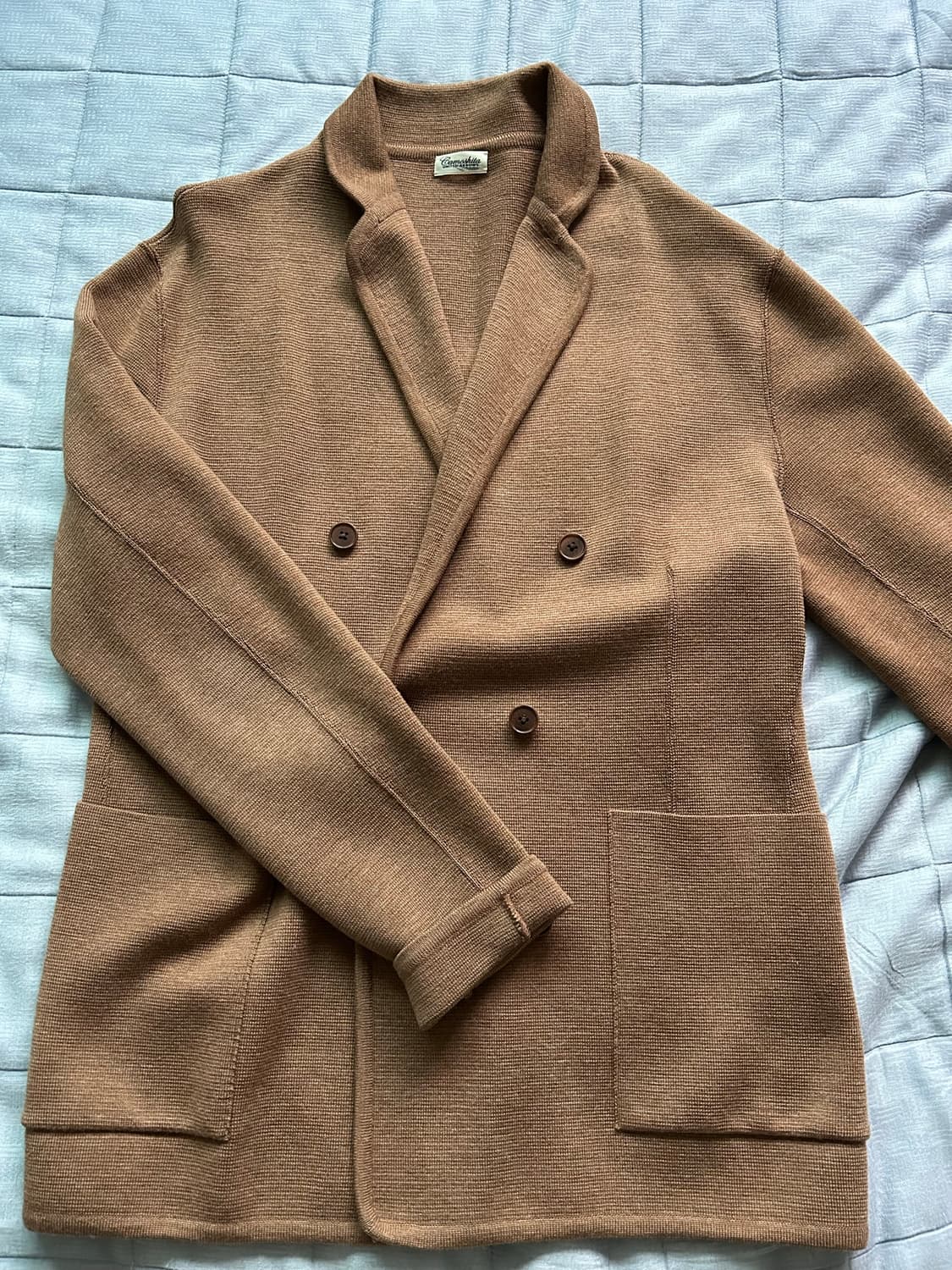 Camoshita 니트 더블 브레스트 가디건 자켓 상품이미지1