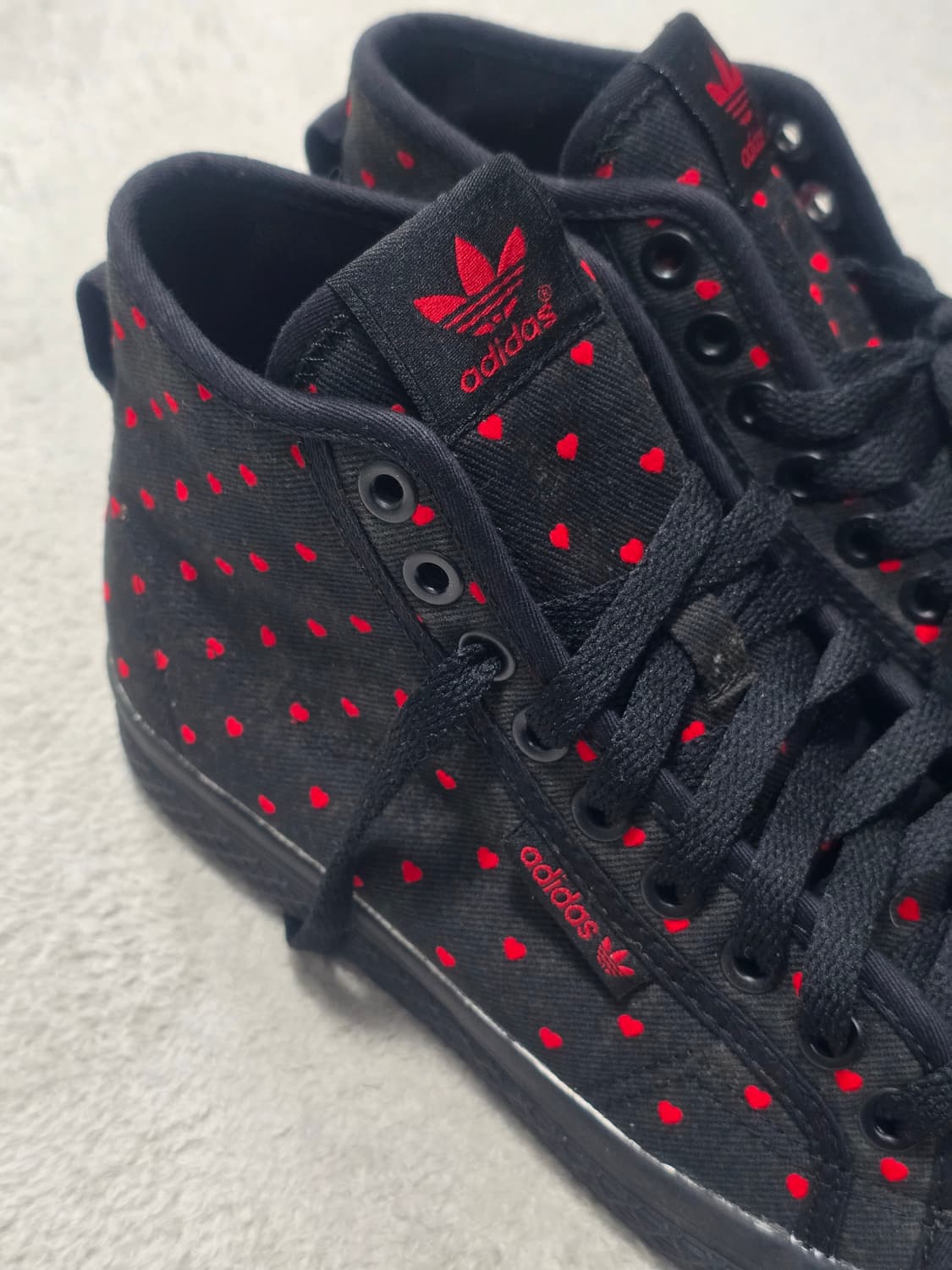 Adidas 아디다스 하트 도트 땡땡이 스니커즈 하이 235 상품이미지2