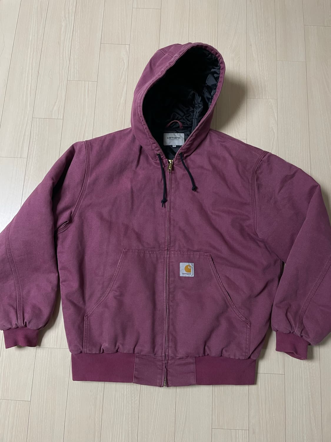 칼하트 wip 액티브자켓 말벡 버건디(M싸이즈) 상품이미지3