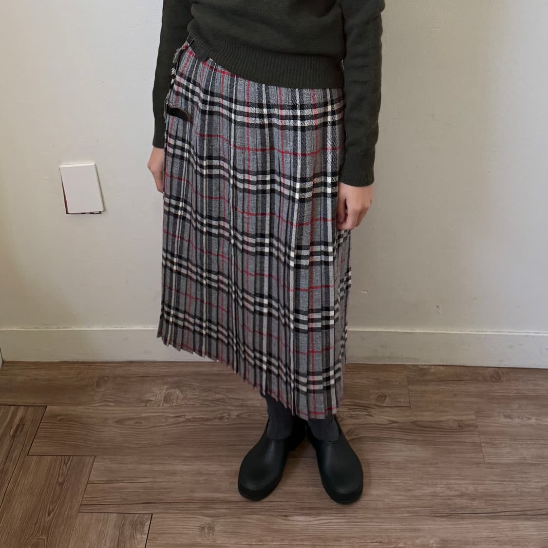 버버리 노바체크 랩 스커트 상품이미지1