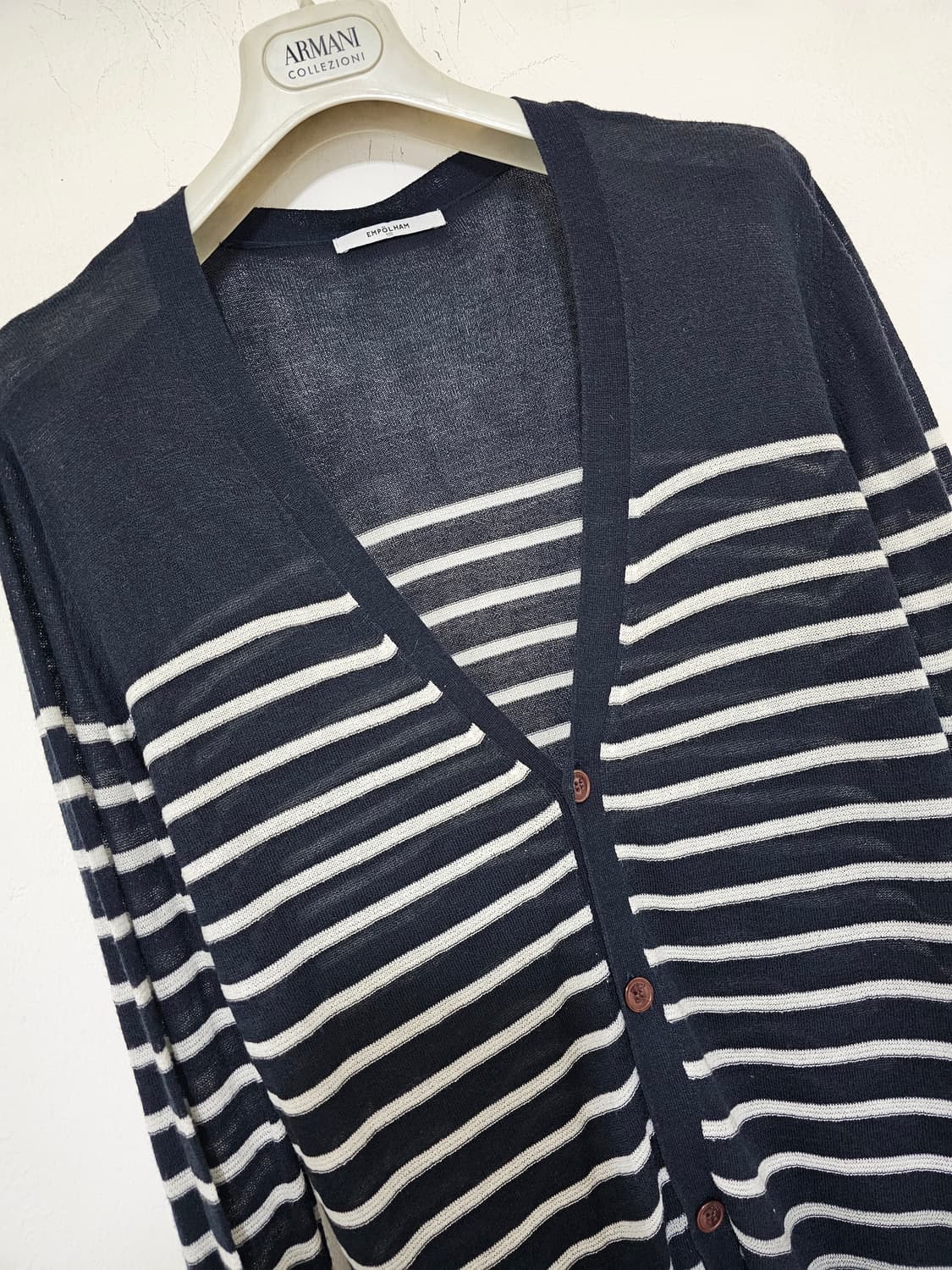 엠폴햄 네이비에 화이트스트라이프 유니섹스 썸머니트 100-105 상품이미지2